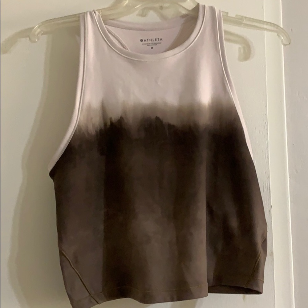 Shanti Watercolor Stripe Crop Tank